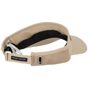 パーリーゲイツ PEARLY GATES　Bioネーム リサイクルツイル バイザー 053-5187502 040 ベージュ　2025年モデル ベージュ 詳細2