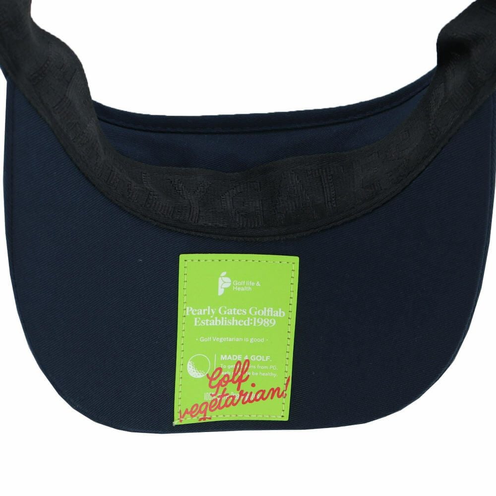 パーリーゲイツ PEARLY GATES　Bioネーム リサイクルツイル バイザー 053-5187502 120 ネイビー　2025年モデル ネイビー 詳細5