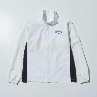 キャロウェイ Callaway　メンズ レインウェア 上下セット C25989100　2025年モデル ホワイト　詳細1