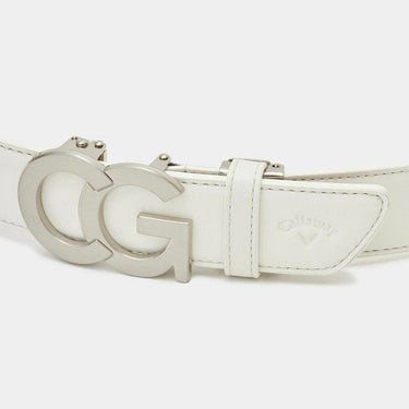 キャロウェイ Callaway　メンズ セレーション ベルト C25992101 1030 ホワイト　2025年モデル ホワイト 詳細5