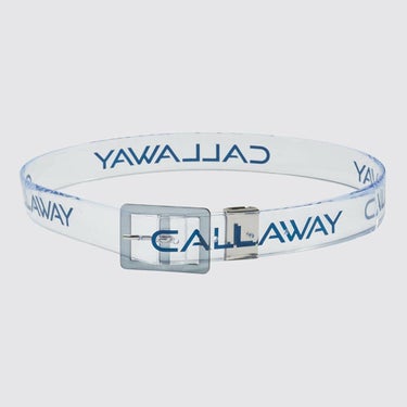 キャロウェイ Callaway　レディース ロゴプリント クリア ベルト C25192204 1120 ネイビー　2025年モデル ネイビー
