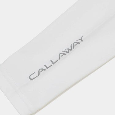 キャロウェイ Callaway　メンズ クールコア ロゴプリント アームカバー C25198101 1030 ホワイト　2025年モデル ホワイト 詳細2