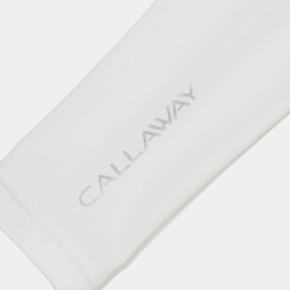 キャロウェイ Callaway　レディース クールコア ロゴプリント アームカバー C25198201 1030 ホワイト　2025年モデル ホワイト 詳細2