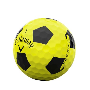 キャロウェイ　ERC SOFT TRUVIS ゴルフボール　1ダース（12球入り） イエロー/ブラック　詳細2