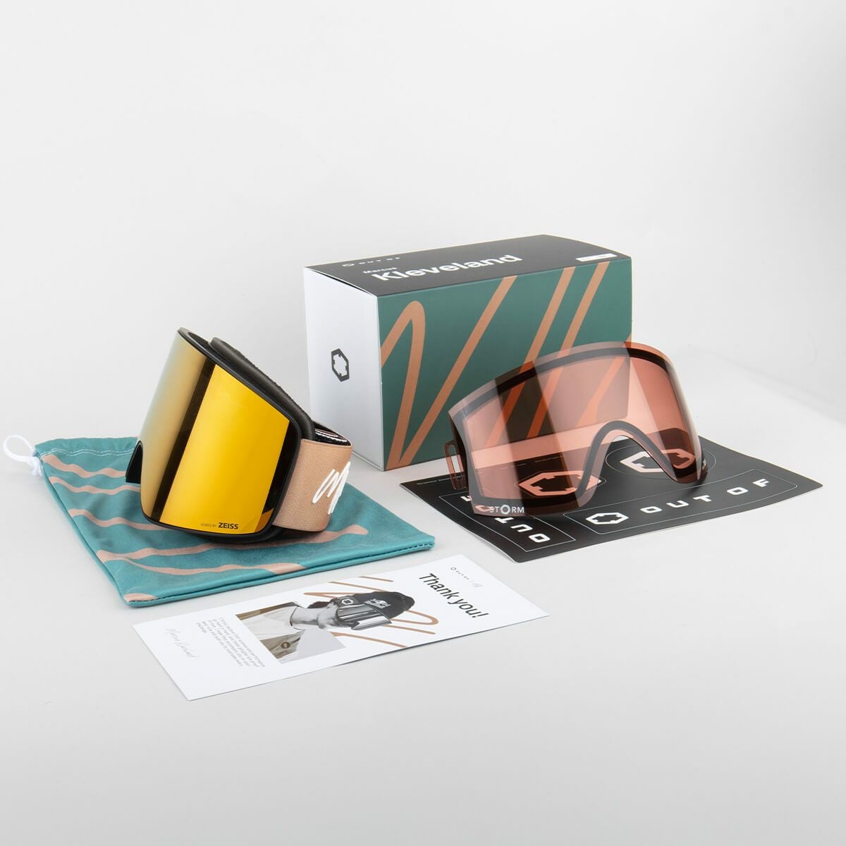 アウトオブ OUT OF　VOID ボイド MK SAND/GOLD24 MCI Marcus Kleveland マーカスクリーブランドモデル　スキー スノーボードゴーグル 2024-2025 詳細5