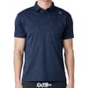 デサントゴルフ DESCENTE GOLF　メンズ オリガミ ジャカード 半袖 ポロシャツ DG5SHS20M　2025年モデル ネイビー