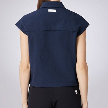 デサントゴルフ DESCENTE GOLF　レディース ドビー織 フレンチスリーブ ポロシャツ DG5STZ01L　2025年モデル 詳細3