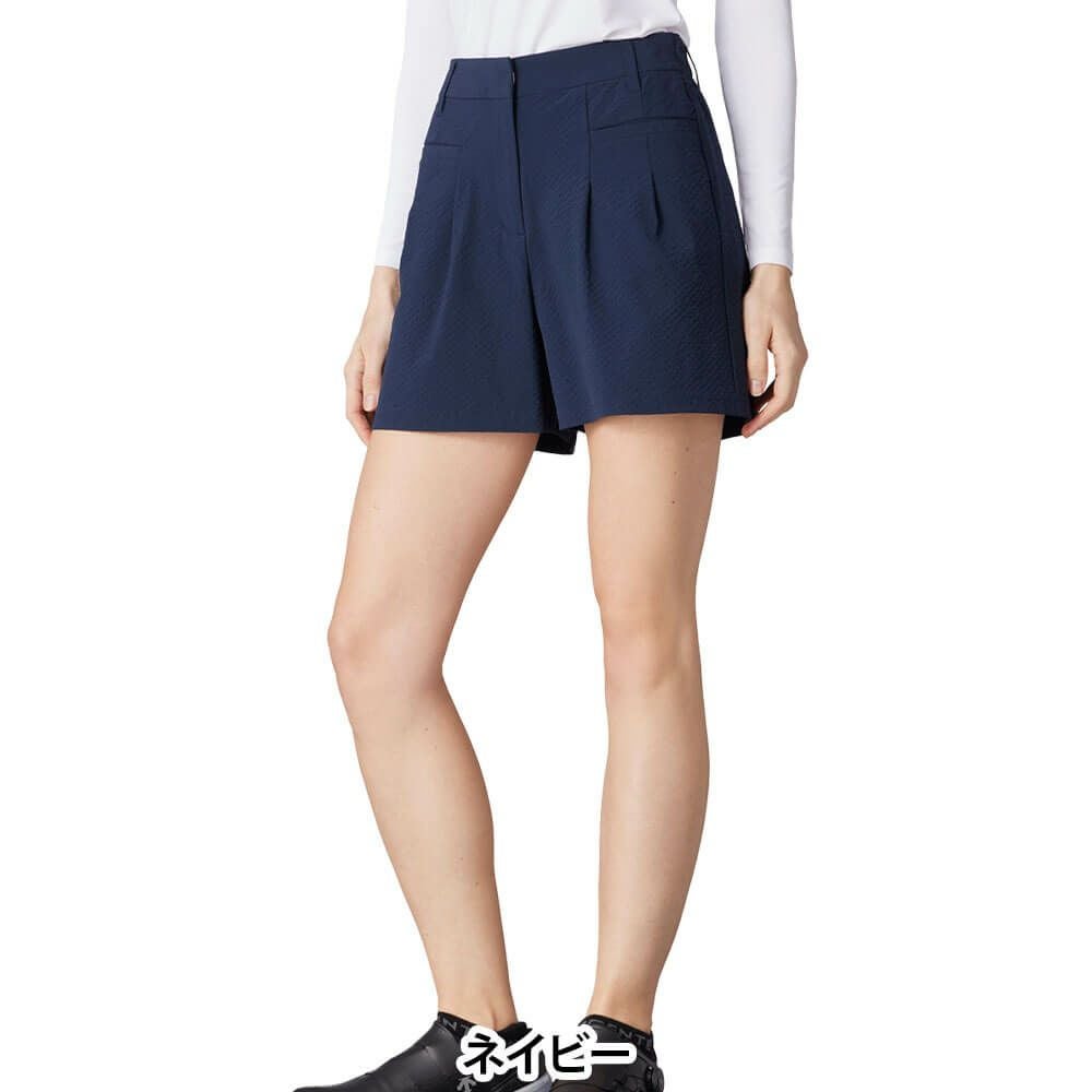デサントゴルフ DESCENTE GOLF　レディース ドビー織 ショートパンツ DG5SHP04L　2025年モデル ネイビー
