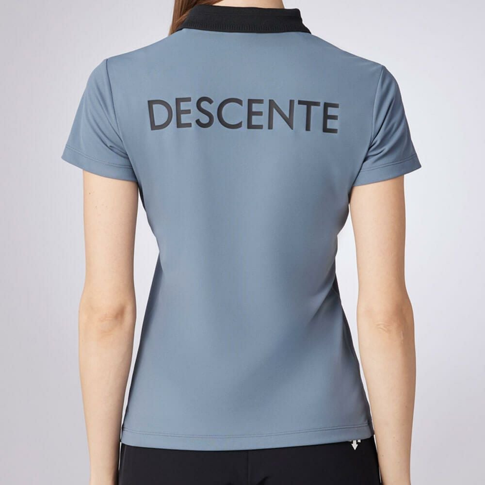 デサントゴルフ DESCENTE GOLF　レディース 鹿の子 半袖 ポロシャツ DG5SHS18L　2025年モデル 詳細2