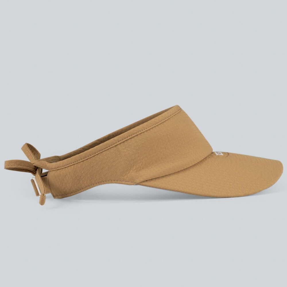 デサントゴルフ DESCENTE GOLF　レディース ワイドブリム リボン サンバイザー DG5SCP53L BW00 ブラウン　2025年モデル 詳細3