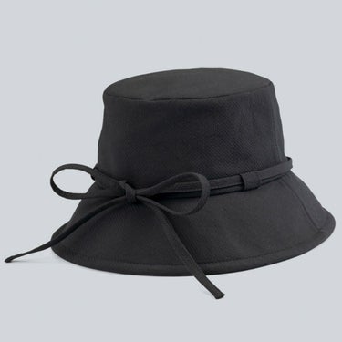 デサントゴルフ DESCENTE GOLF　レディース リボン バケットハット DG5SCP70L BK00 ブラック　2025年モデル 詳細1