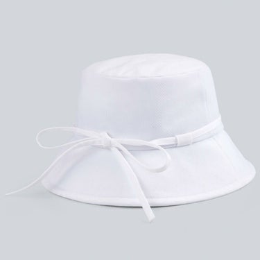 デサントゴルフ DESCENTE GOLF　レディース リボン バケットハット DG5SCP70L WH00 ホワイト　2025年モデル 詳細1