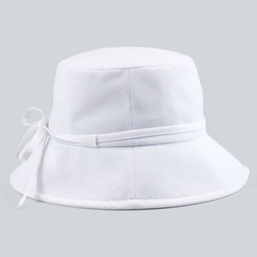 デサントゴルフ DESCENTE GOLF　レディース リボン バケットハット DG5SCP70L WH00 ホワイト　2025年モデル 詳細3