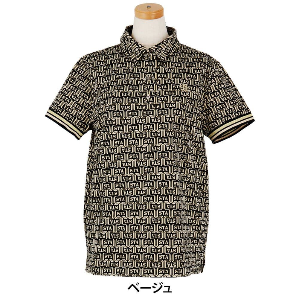 セントアンドリュース St ANDREWS　レディース ドビーメッシュ ニューウェーブ柄 半袖 ポロシャツ 043-5160558　2025年モデル 詳細2