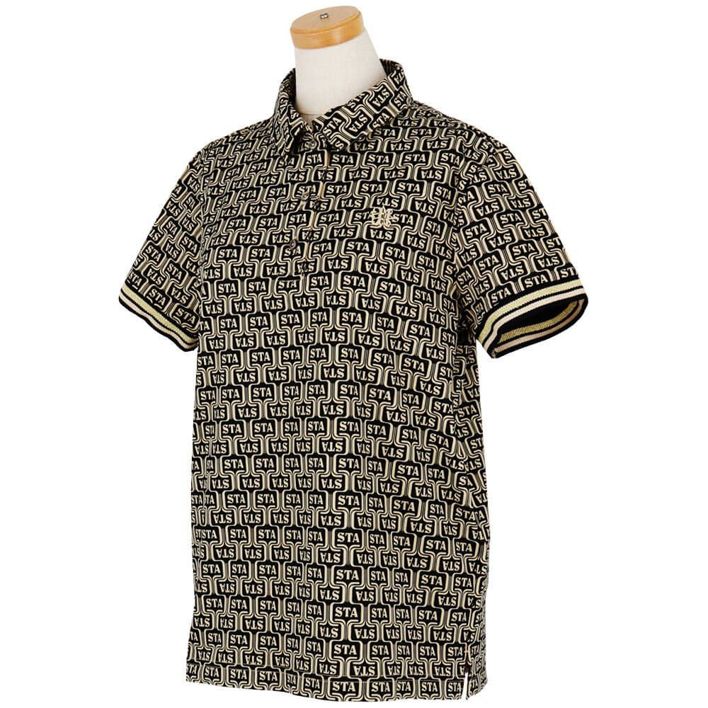 セントアンドリュース St ANDREWS　レディース ドビーメッシュ ニューウェーブ柄 半袖 ポロシャツ 043-5160558　2025年モデル 詳細4