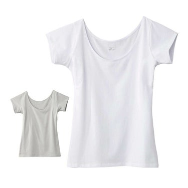 ミズノ MIZUNO　レディース クイックドライ アンダー ラウンドネック フレンチスリーブ シャツ C2JAA301 詳細1