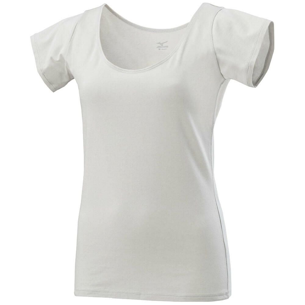 ミズノ MIZUNO　レディース クイックドライ アンダー ラウンドネック フレンチスリーブ シャツ C2JAA301 詳細6