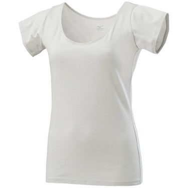 ミズノ MIZUNO　レディース クイックドライ アンダー ラウンドネック フレンチスリーブ シャツ C2JAA301 詳細6