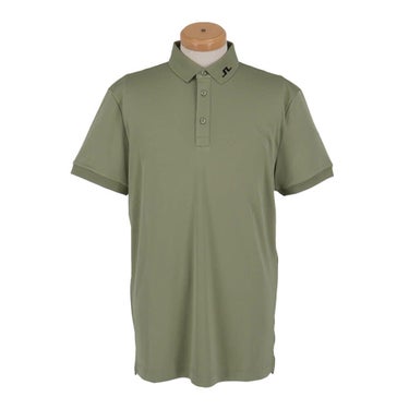 Jリンドバーグ J.LINDEBERG　メンズ バックブリッジ ロゴ刺繍 柄 半袖 ポロシャツ 071-23243　2025年モデル グリーン