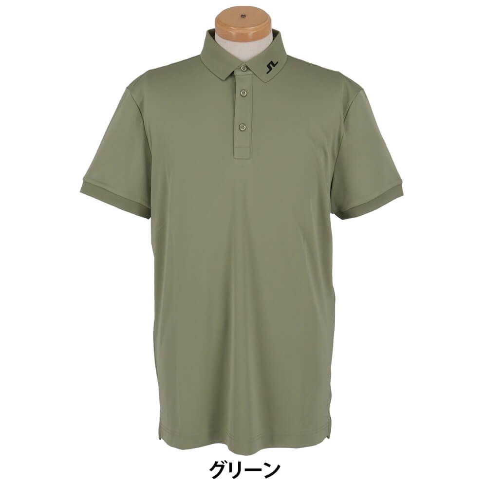 Jリンドバーグ J.LINDEBERG　メンズ バックブリッジ ロゴ刺繍 柄 半袖 ポロシャツ 071-23243　2025年モデル 詳細1