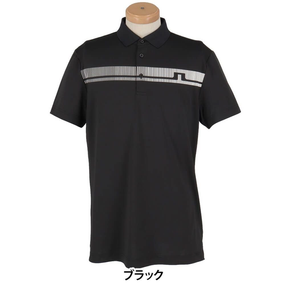 Jリンドバーグ J.LINDEBERG メンズ ロゴプリント 半袖 ポロシャツ 071