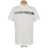 Jリンドバーグ J.LINDEBERG　メンズ ロゴプリント 半袖 ポロシャツ 071-23344　2025年モデル ホワイト