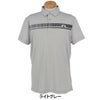 Jリンドバーグ J.LINDEBERG　メンズ ロゴプリント 半袖 ポロシャツ 071-23344　2025年モデル ライトグレー