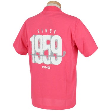 ピン PING　メンズ ロゴプリント プレーティング天竺 半袖 ハイネックシャツ 621-5167307　2025年モデル 詳細11