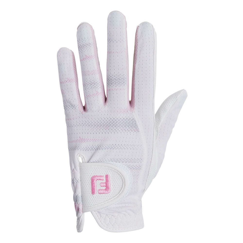 フットジョイ FootJoy　StaCool ステイクール 2025年モデル　両手用 レディース ゴルフグローブ FGWSC25 WP ホワイト/ピンク ホワイト/ピンク