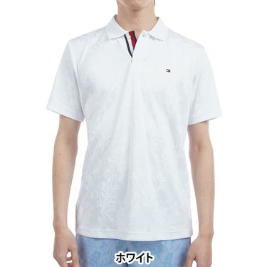 トミー ヒルフィガー ゴルフ　メンズ リーフジャガード 半袖 ポロシャツ THMA522　2025年モデル 詳細2