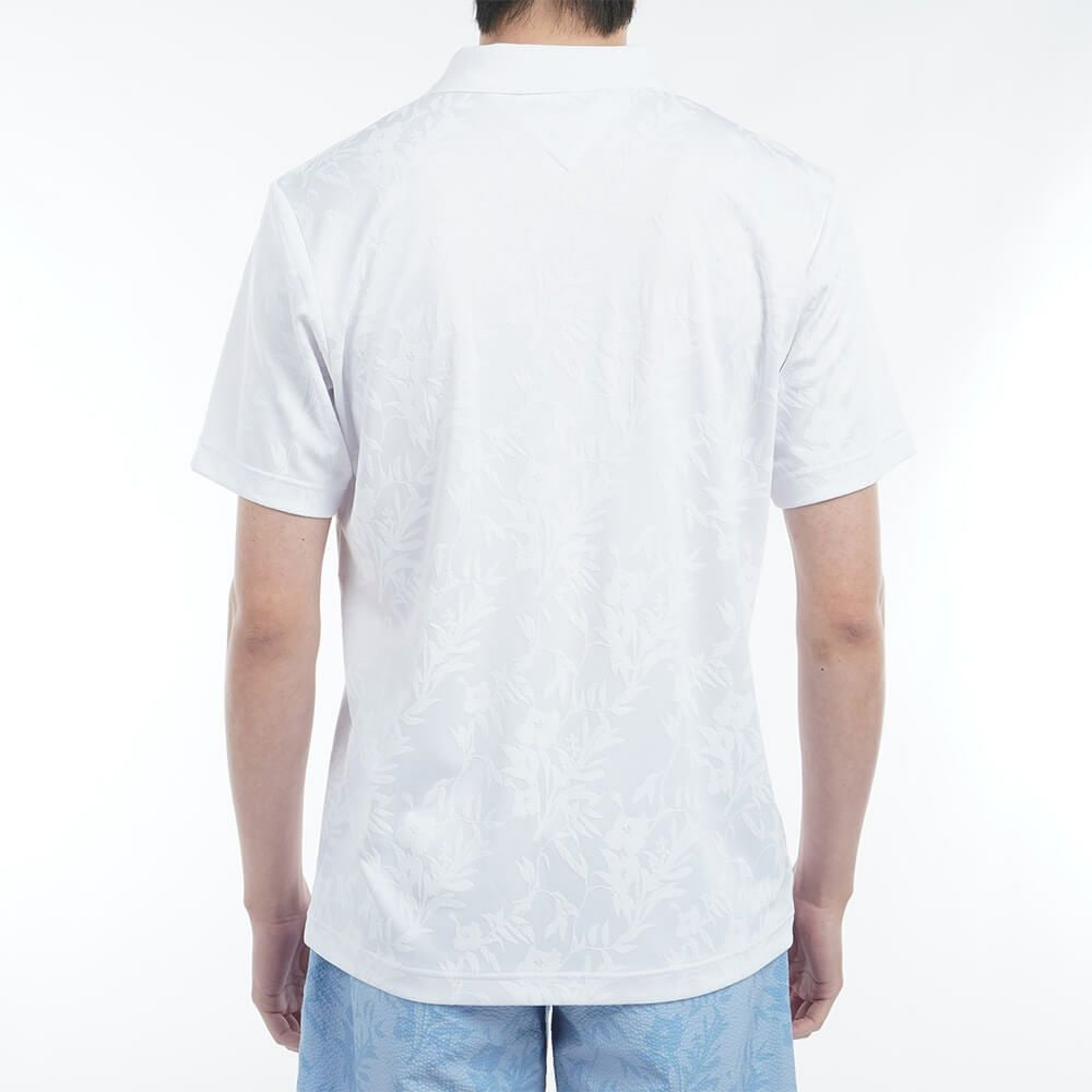 トミー ヒルフィガー ゴルフ　メンズ リーフジャガード 半袖 ポロシャツ THMA522　2025年モデル 詳細3