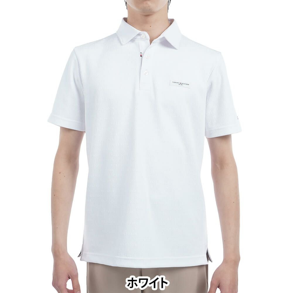 トミー ヒルフィガー ゴルフ　メンズ ロゴジャガード 半袖 ポロシャツ THMA530　2025年モデル 詳細2