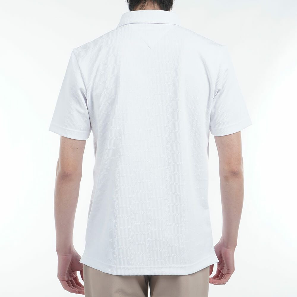 トミー ヒルフィガー ゴルフ　メンズ ロゴジャガード 半袖 ポロシャツ THMA530　2025年モデル 詳細3