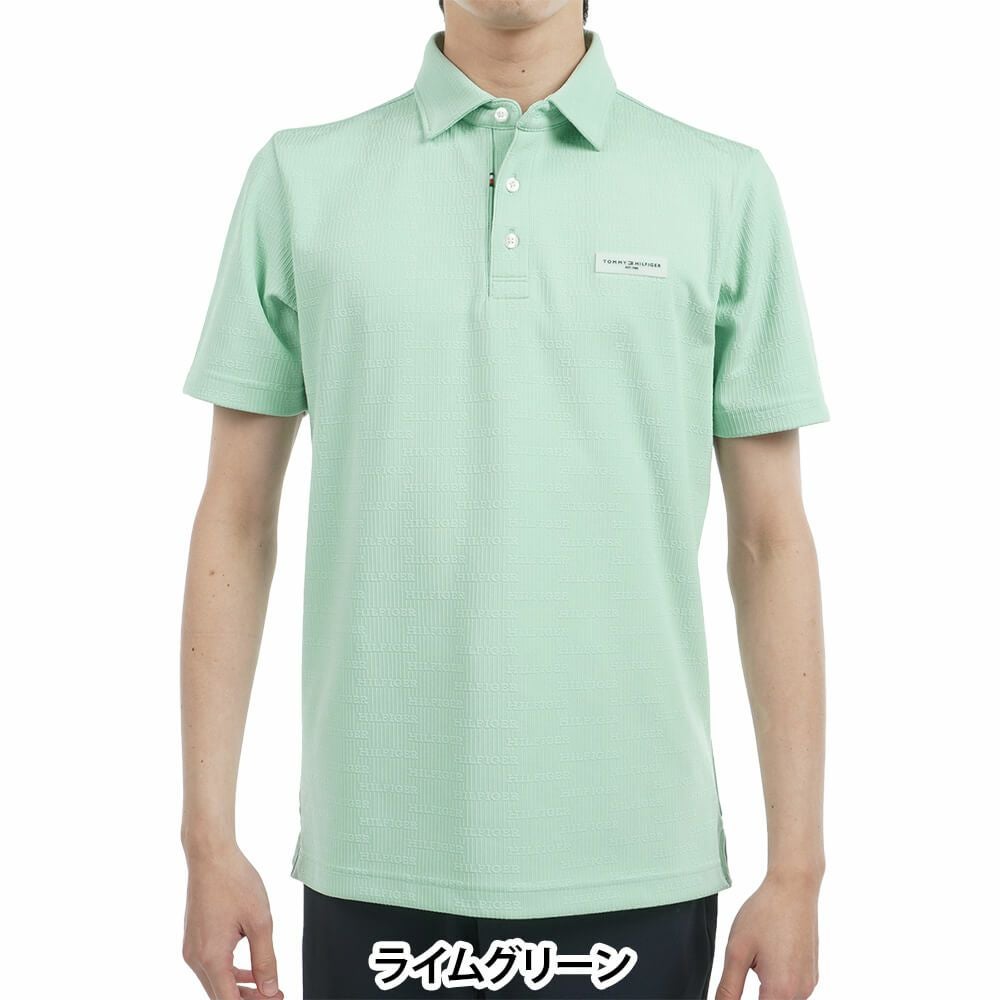 トミー ヒルフィガー ゴルフ　メンズ ロゴジャガード 半袖 ポロシャツ THMA530　2025年モデル 詳細11