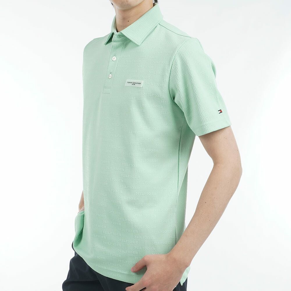 トミー ヒルフィガー ゴルフ　メンズ ロゴジャガード 半袖 ポロシャツ THMA530　2025年モデル 詳細13