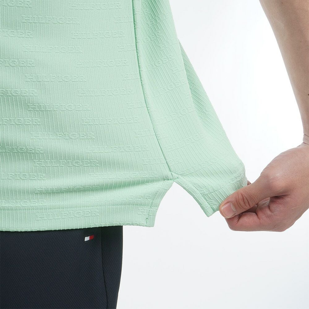 トミー ヒルフィガー ゴルフ　メンズ ロゴジャガード 半袖 ポロシャツ THMA530　2025年モデル 詳細16