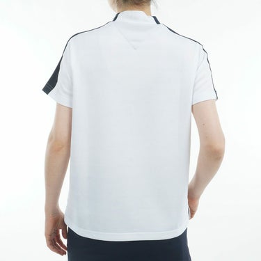 トミー ヒルフィガー ゴルフ　レディース サークルロゴ 半袖 モックネックシャツ THLA522　2025年モデル 詳細3