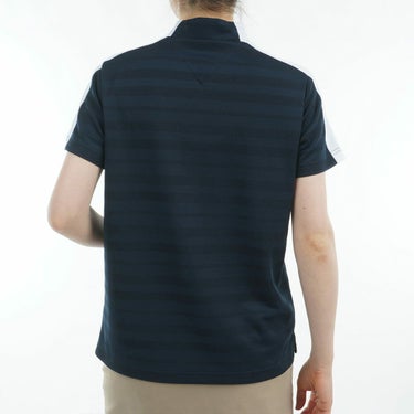 トミー ヒルフィガー ゴルフ　レディース サークルロゴ 半袖 モックネックシャツ THLA522　2025年モデル 詳細6