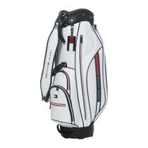 トミー ヒルフィガー ゴルフ　カートキャディバッグ フラッグロゴ THMG5SC4 00 ホワイト　2025年モデル