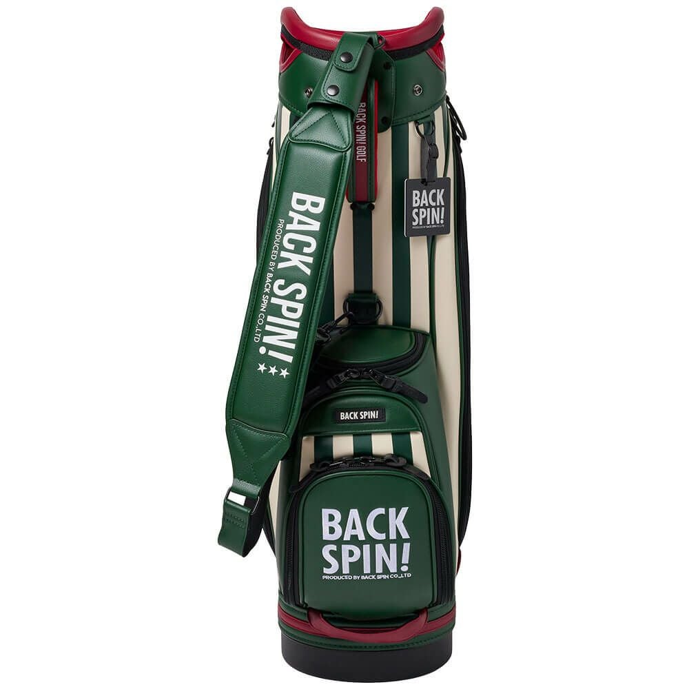 バックスピンゴルフ BACK SPIN! GOLF ストライプ キャディバッグ
