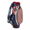 バックスピンゴルフ BACK SPIN! GOLF　ストライプ キャディバッグ BSBE01C107 RDNV レッド/ネイビー　2025年モデル