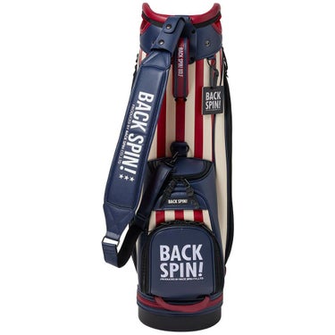 バックスピンゴルフ BACK SPIN! GOLF　ストライプ キャディバッグ BSBE01C107 RDNV レッド/ネイビー　2025年モデル　詳細7