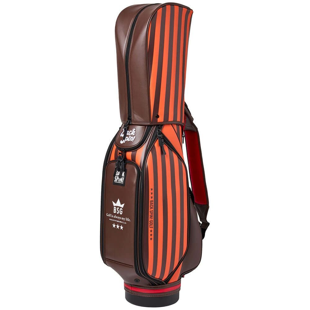バックスピンゴルフ BACK SPIN! GOLF ストライプ キャディバッグ