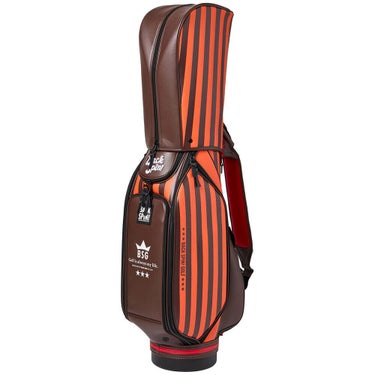 バックスピンゴルフ BACK SPIN! GOLF　ストライプ キャディバッグ BSBE01C107 ORBR オレンジ/ブラウン　2025年モデル　詳細3