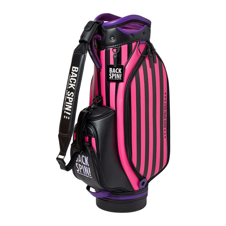 バックスピンゴルフ BACK SPIN! GOLF ストライプ キャディバッグ 