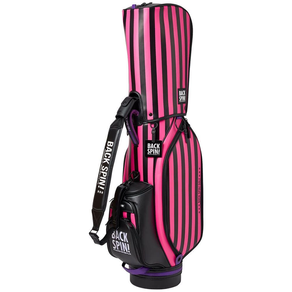 バックスピンゴルフ BACK SPIN! GOLF ストライプ キャディバッグ