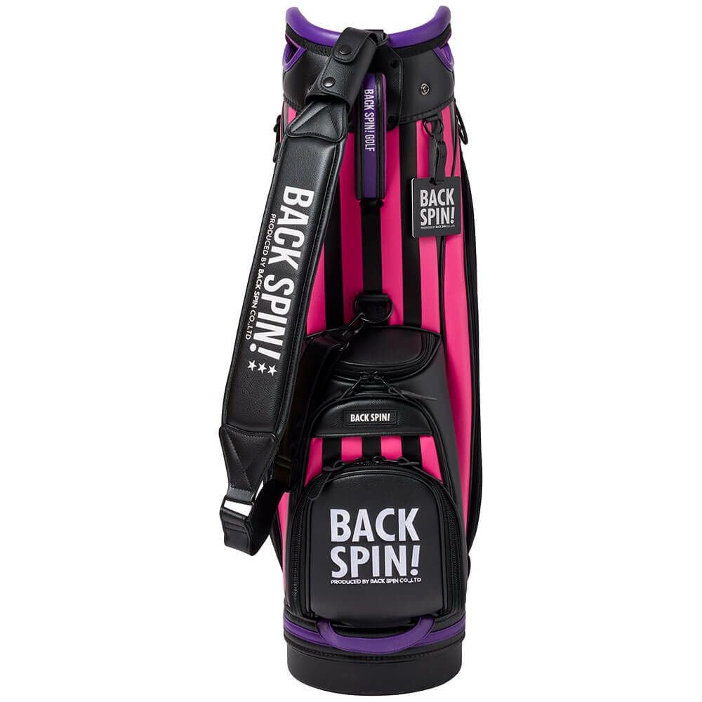 バックスピンゴルフ BACK SPIN! GOLF ストライプ キャディバッグ