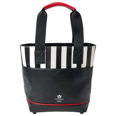 バックスピンゴルフ BACK SPIN! GOLF　ストライプ カートバッグ BSBE01B311 WHBK ホワイト/ブラック　2025年モデル　詳細2