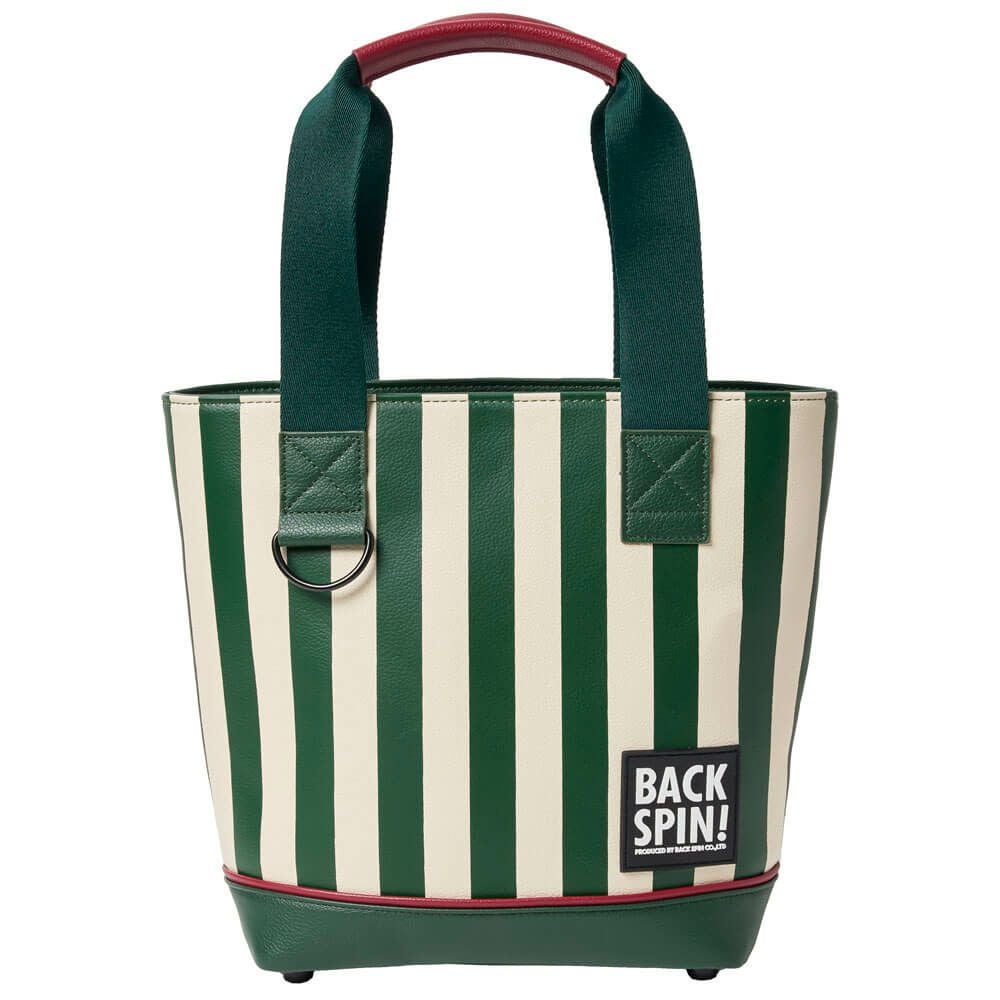 バックスピンゴルフ BACK SPIN! GOLF ストライプ カートバッグ BSBE01B311 GRIV グリーン/アイボリー 2025年モデル