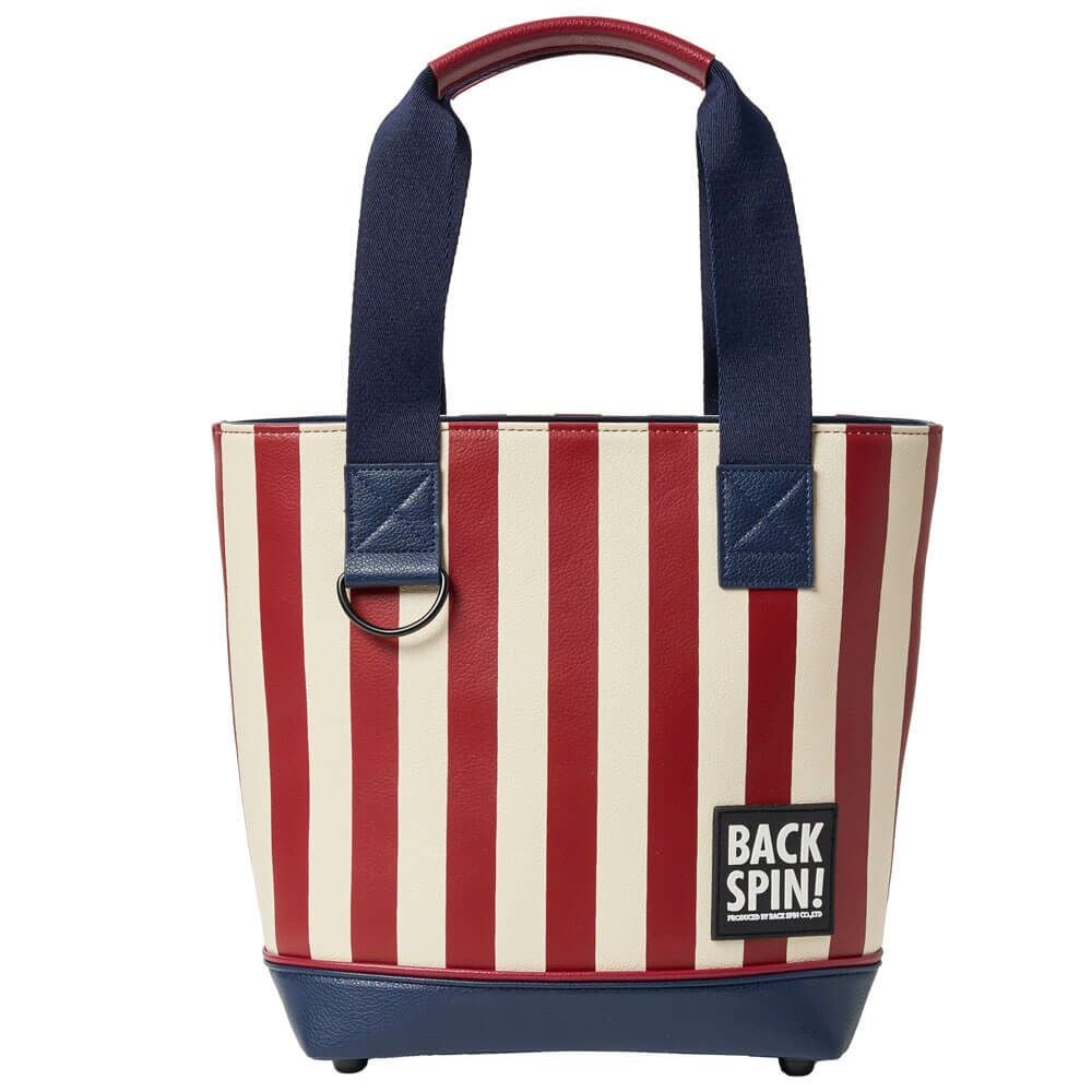 バックスピンゴルフ BACK SPIN! GOLF ストライプ カートバッグ BSBE01B311 RDNV レッド/ネイビー 2025年モデル